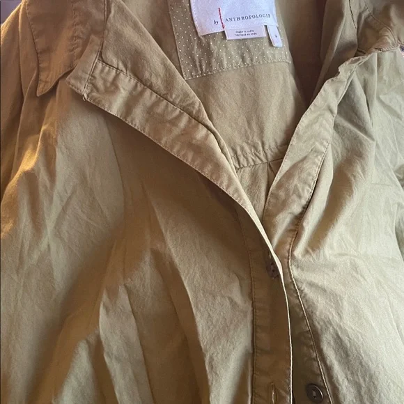 Anthropologie Mustard Long Sleeve Dress - Picture 5 of 5